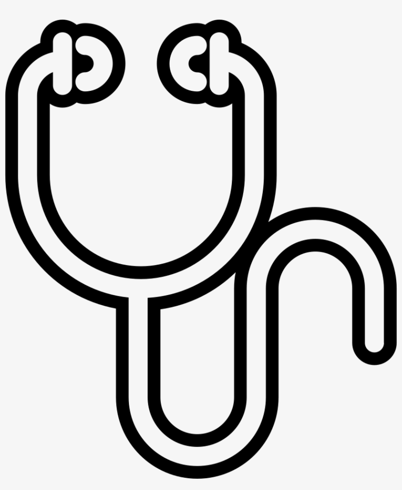 Stethoscope Outline Comments - Estetoscópio .png, transparent png download