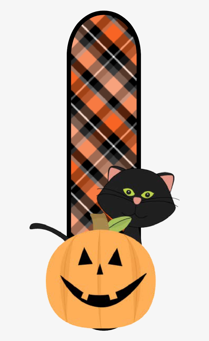 Ch B *✿* Alfabeto Calabaza De Kid Sparkz Halloween - Cute Halloween Cat Clipart, transparent png download