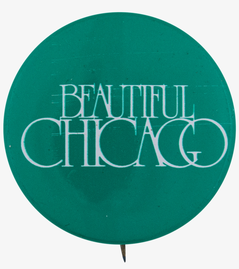 Beautiful Chicago Green Chicago Button Museum - Circle, transparent png download