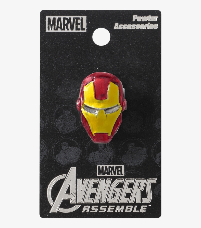 Colored Iron Man Mask Lapel Pin - Iron Man, transparent png download