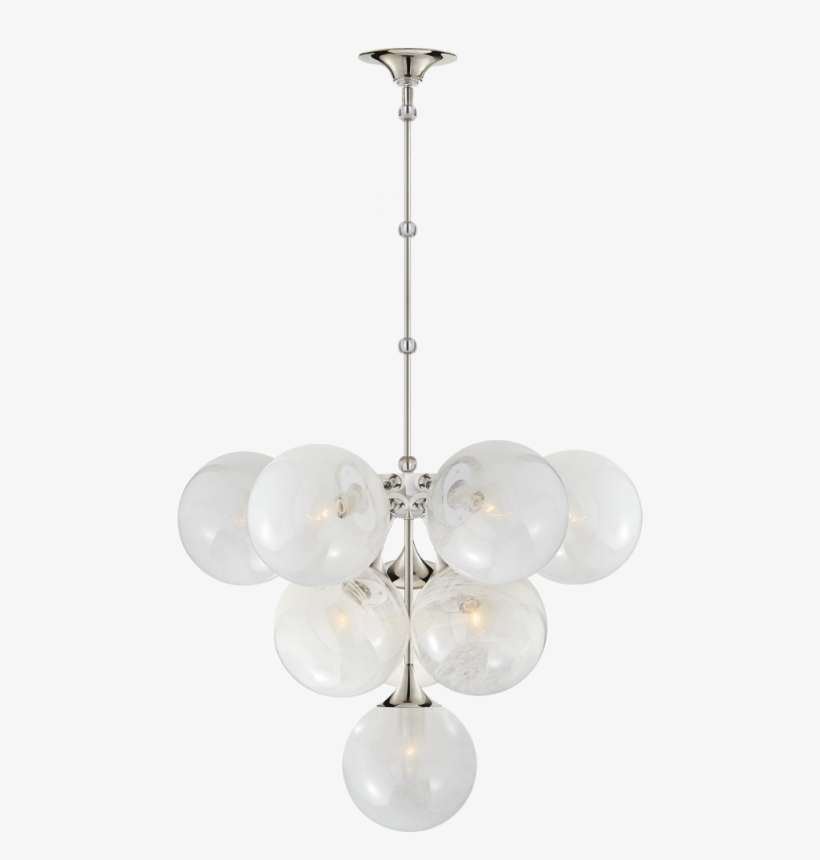 Cristol Tiered Chandelier In Polished Nickel Wit - Ceiling Fixture, transparent png download