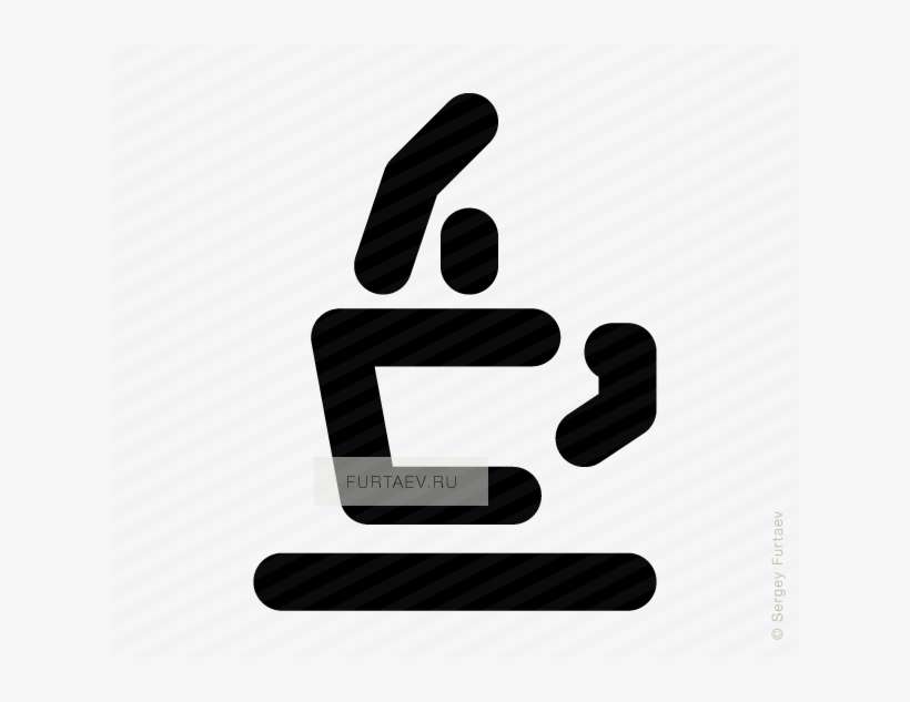 Vector Icon Of Steaming Coffee Cup On Saucer - Graphic Design, transparent png download