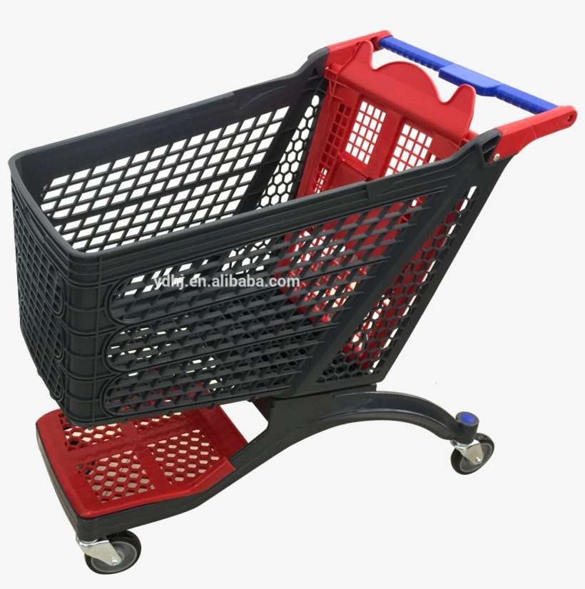 Grocery Plastic Cart Carry Shopping Trolley - Shopping Cart, transparent png download