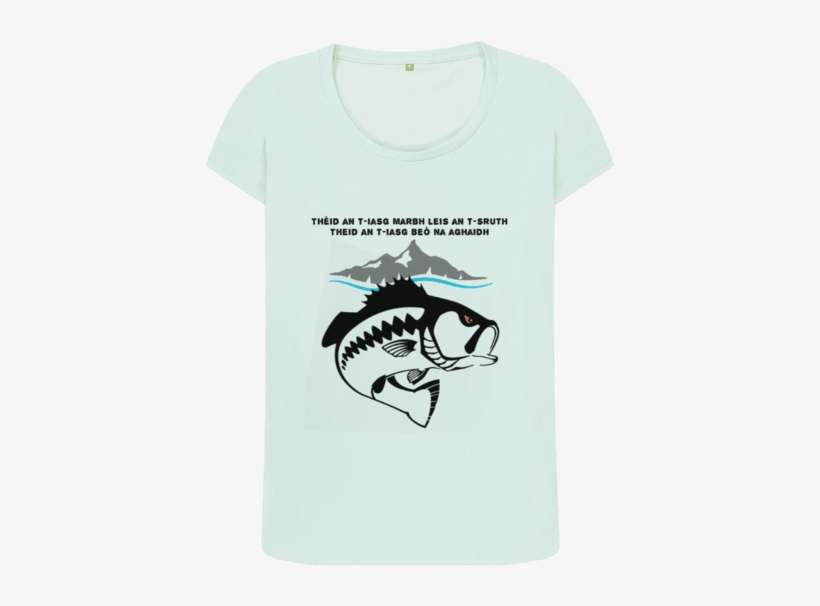 Dead Fish Go With The Flow Women's Fit - T-shirt, transparent png download