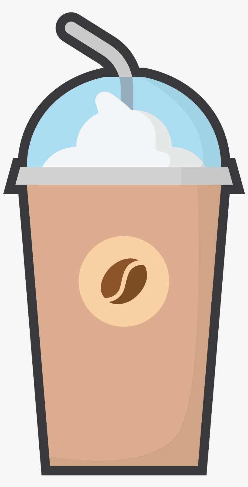 Frappe W/ Whipped Cream - Frappe Clipart Png, transparent png download