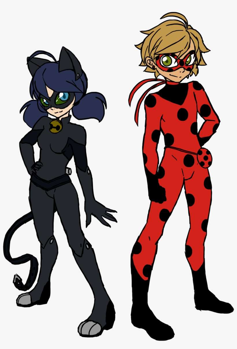 So Here's My Take On The Miraculous-switch - Kitty Noir E Ladybug, transparent png download