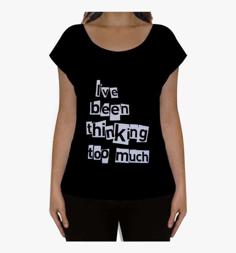 Camiseta Fullprint Thinking - Girl, transparent png download