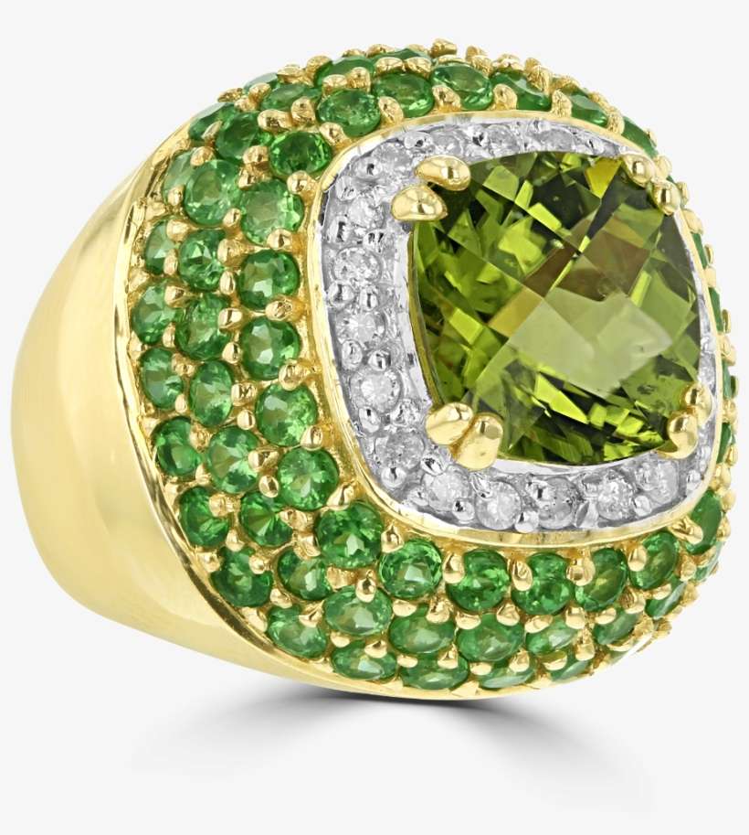 14 Karat Yellow Gold Halo Ring Featuring A - Engagement Ring, transparent png download