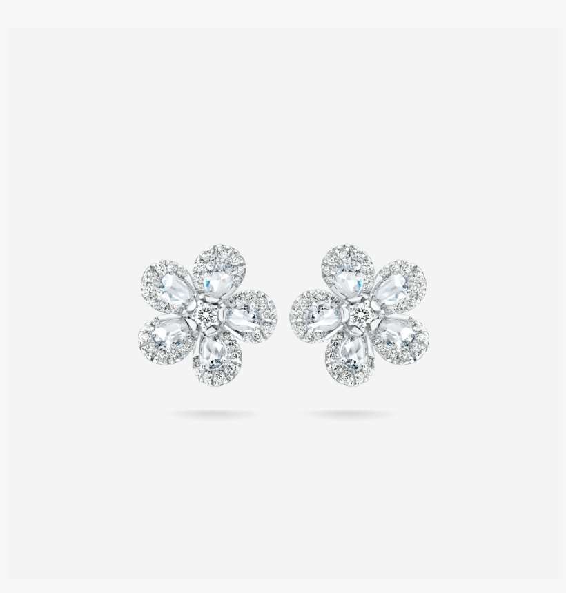 Ms 09 010 01 F1 Miss Daisy Earrings Large - Platinum, transparent png download