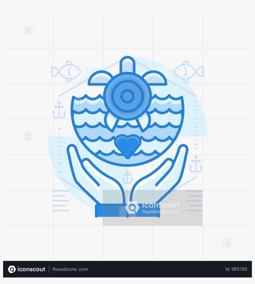 Sea Creature Preservation Illustration - Circle, transparent png download