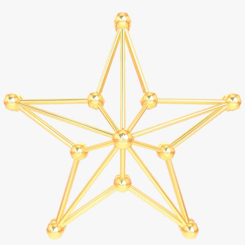 Pentagram Venus Stars Frame Png And Psd - Portable Network Graphics, transparent png download