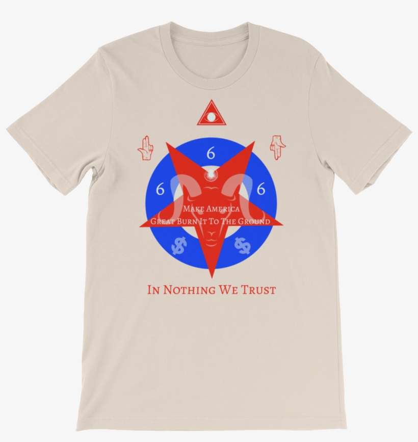 American Pentagram, Short Sleeve Unisex T Shirt - T-shirt, transparent png download