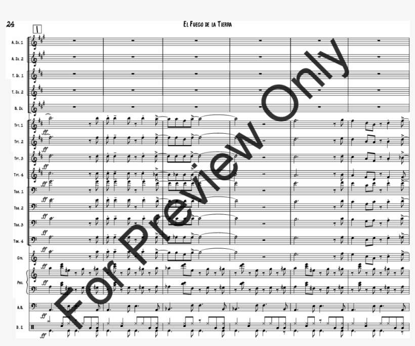 El Fuego De La Tierra Thumbnail - Wheels Cha Cha Sheet Music, transparent png download