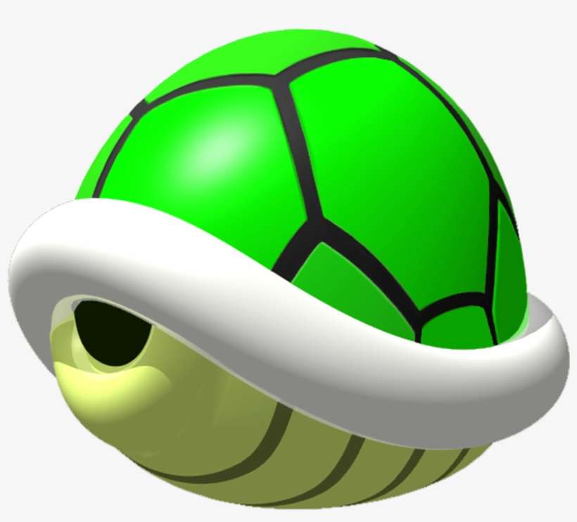 Download Green Shell Mario Kart - Super Mario Red Turtle | Transparent ...
