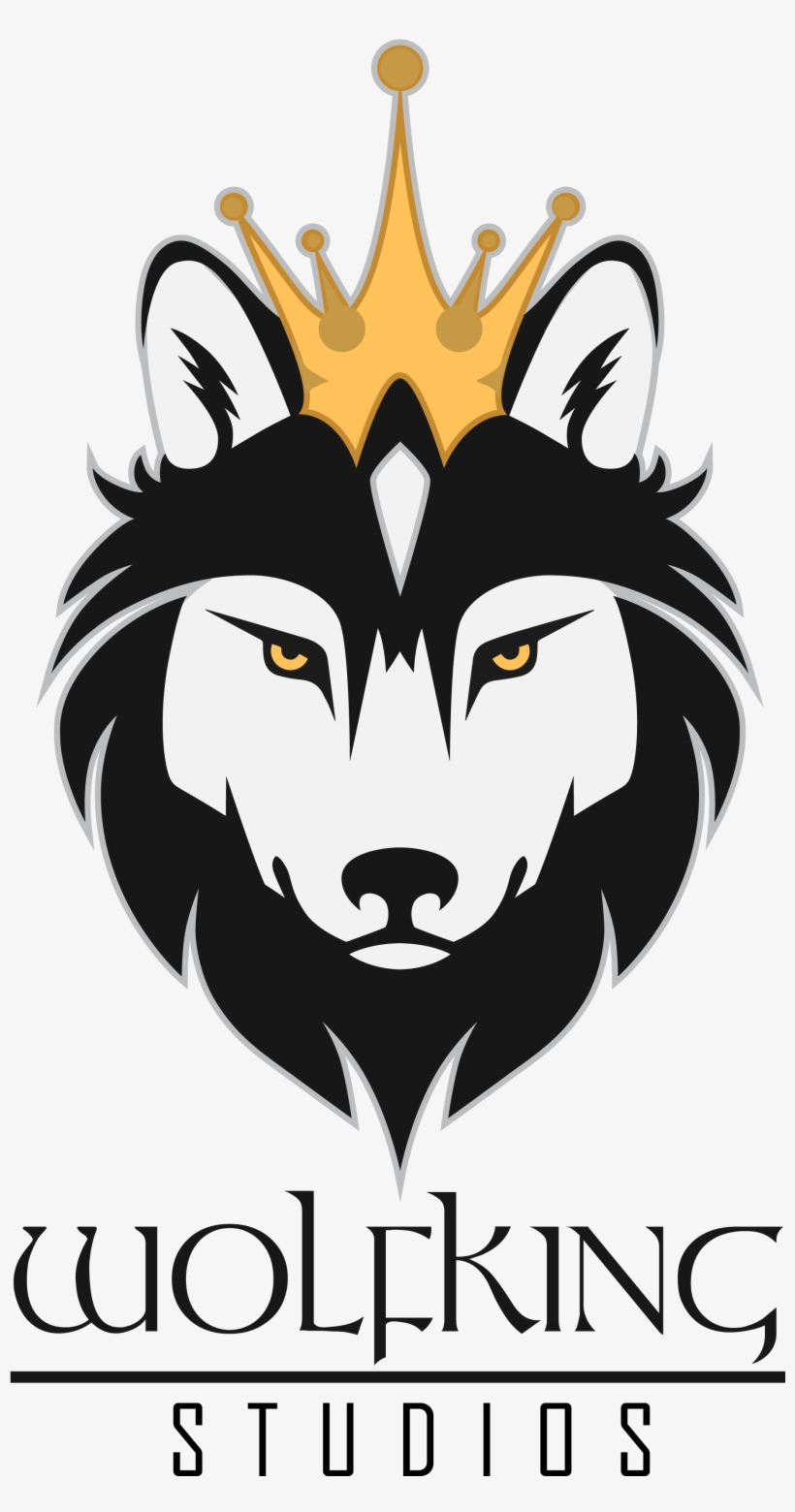Wolfking Studios - Wolf Graphic Black And White, transparent png download