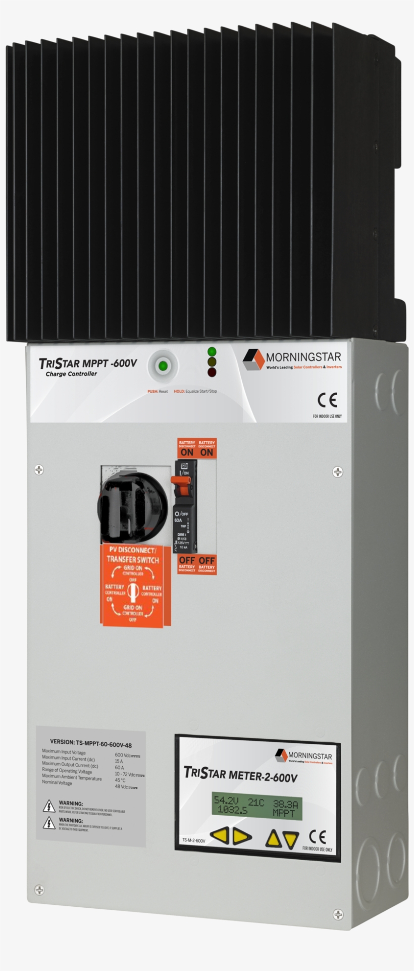 Morningstar Corporation Tristar Ts Mppt 60 600v 48 - Ts Mppt 60 600v 48 Db, transparent png download