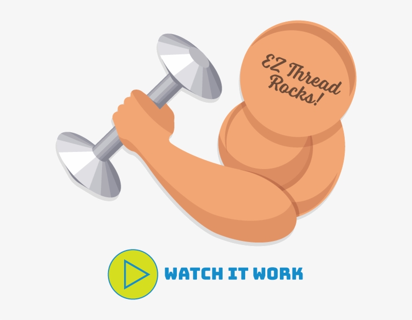 Dumbbell Ez Thread Play, transparent png download