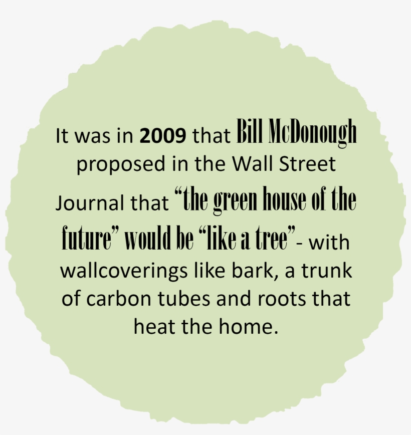 Bill Mcdonough Green House Like A Tree - Circle, transparent png download