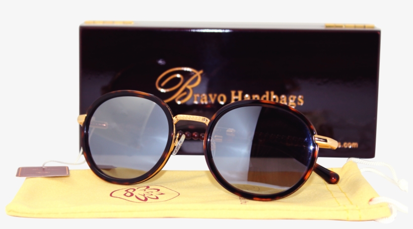 Bravo “john Lennon Style” Sunglasses Tortoiseshell - Reflection, transparent png download