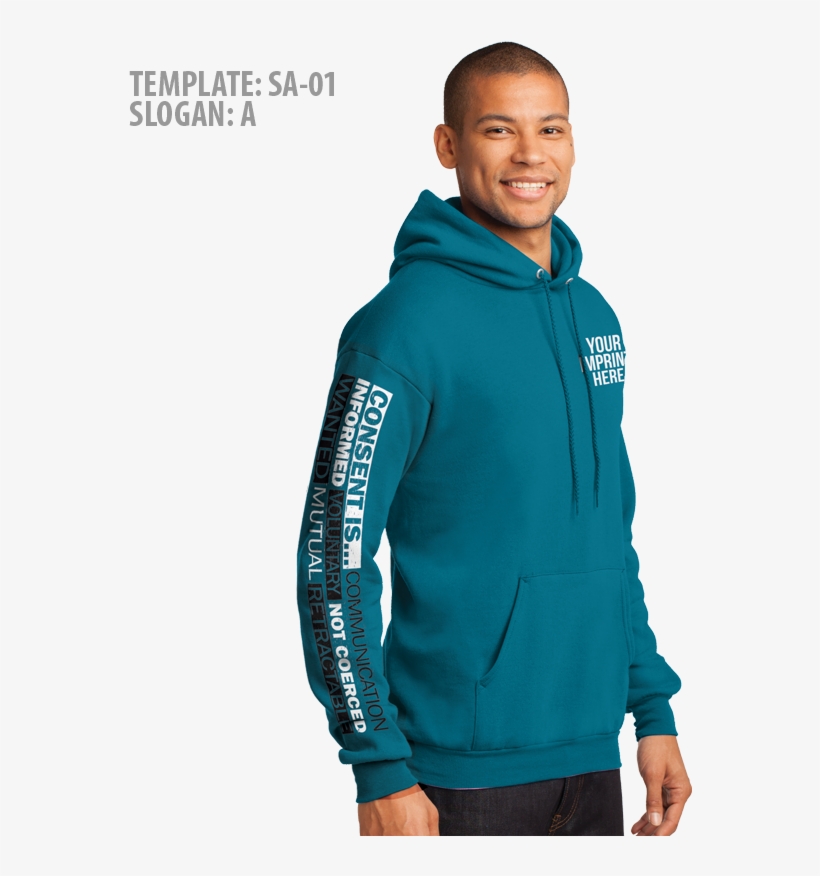 Sexual Assault Awareness Hoodie - Hoodie, transparent png download