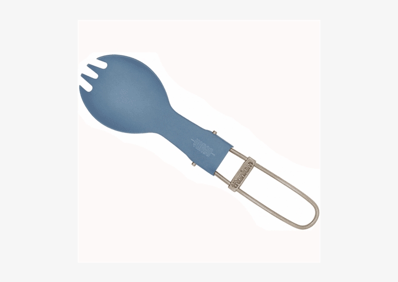 Vargo Titanium Folding Spork, Blue - Paddle, transparent png download