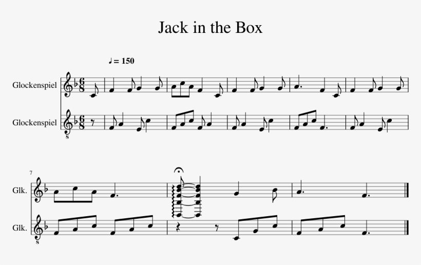 Print - Jacksfilms Piano Sheet Music, transparent png download
