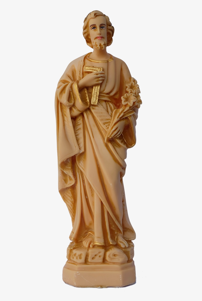 Joseph With Tuberose St Joseph Statue, Wood Colors, - Figurine, transparent png download