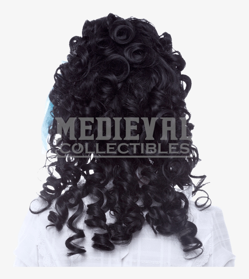 Marie Antoinette Black Wig - Lace Wig, transparent png download