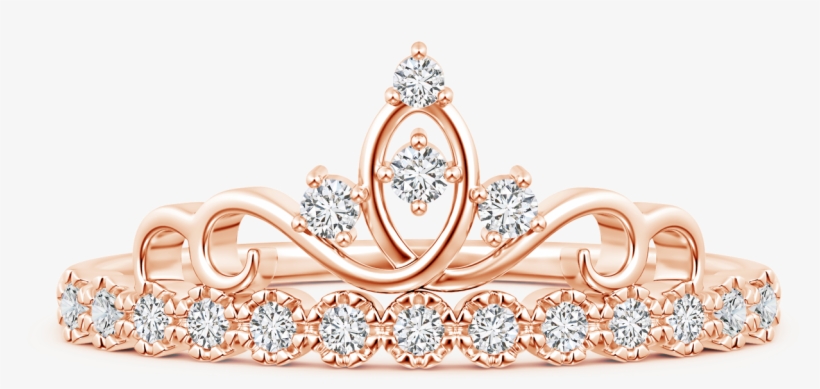 Unique Prong Set Lab Grown Diamond Crown Ring - Tiara, transparent png download