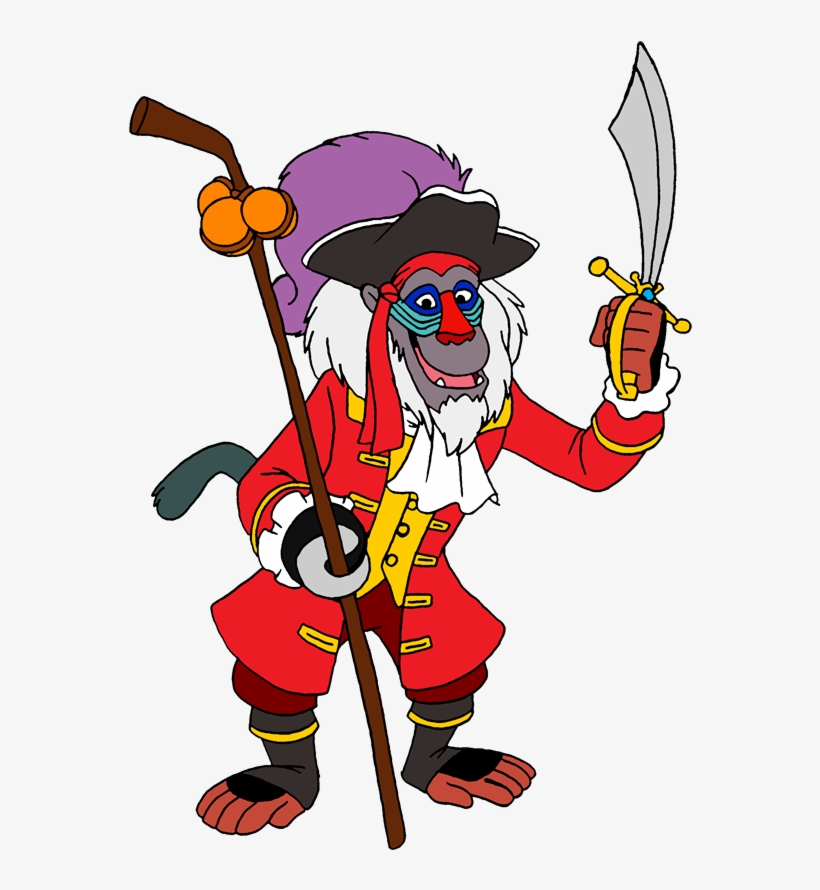 Pirate Rafiki By Jonathan Oosterhof [©2011] - Cartoon, transparent png download
