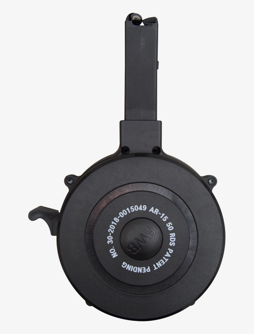 Ar-15 / M16 50 Round Drum Magazine - Headphones, transparent png download