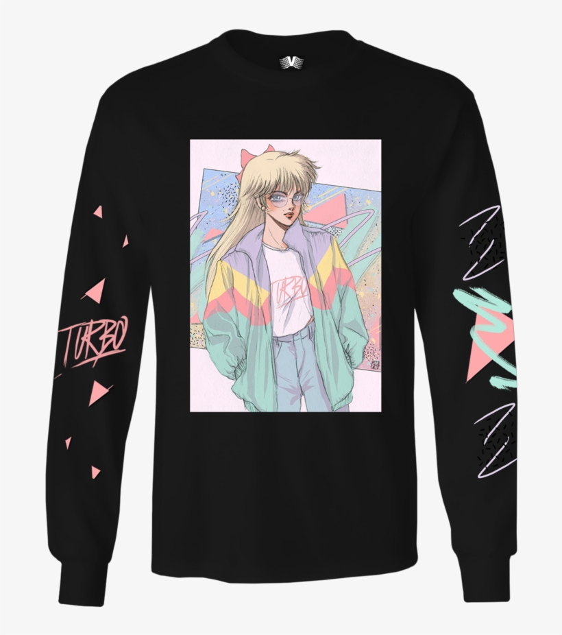 Long Sleeve Graphic Tee - Long-sleeved T-shirt PNG Image | Transparent