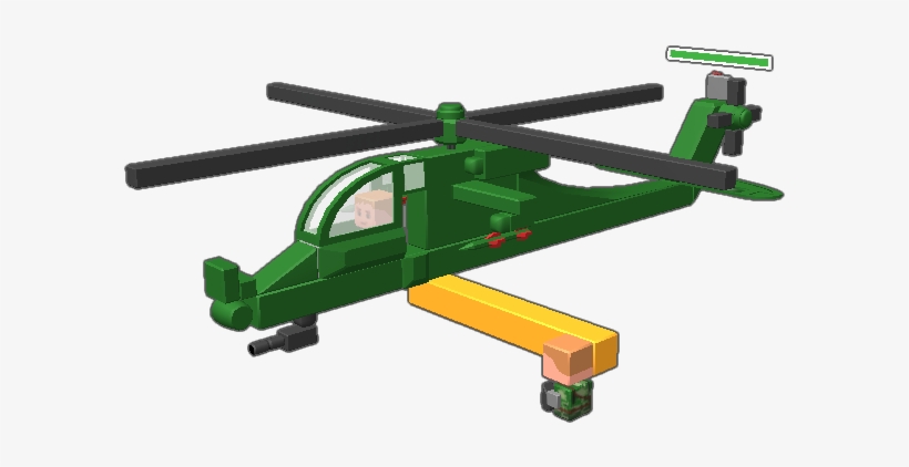 An Fully-functional Apache Helicopter - Helicopter Rotor, transparent png download
