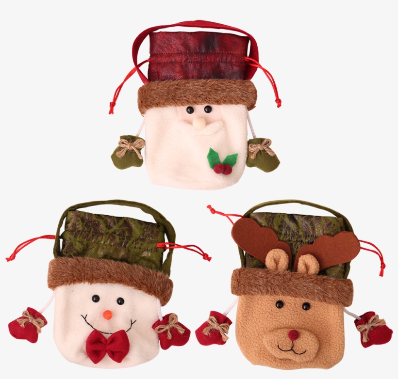 Christmas Decoration Snow Man Elk Candy Gift Bag Christmas - Christmas Day, transparent png download