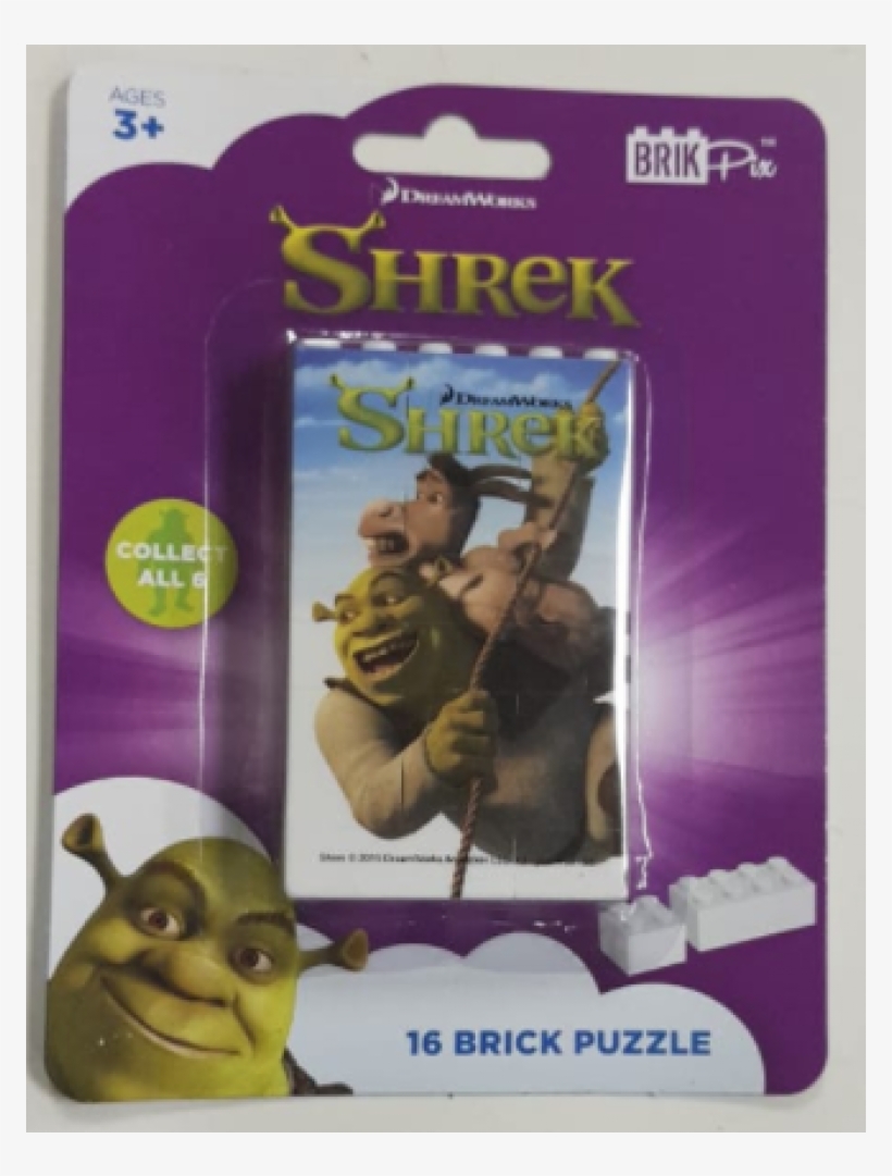 Puzzle Brick 16pce-1000x1000 - Shrek, transparent png download