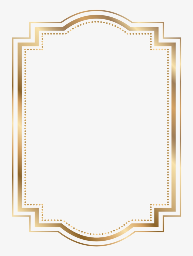 House Clipart Border 6 Money Clip Art - Gold Border Png Free, transparent png download