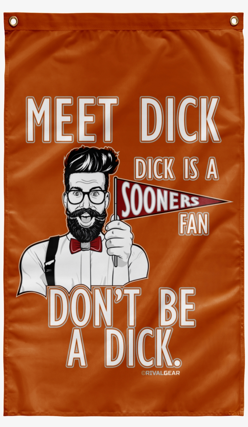 Texas Longhorns One-sided Wall Flag, Don't Be A Dick - Poster, transparent png download