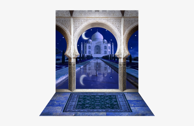 Taj Mahal Nighttime - Taj Mahal, transparent png download