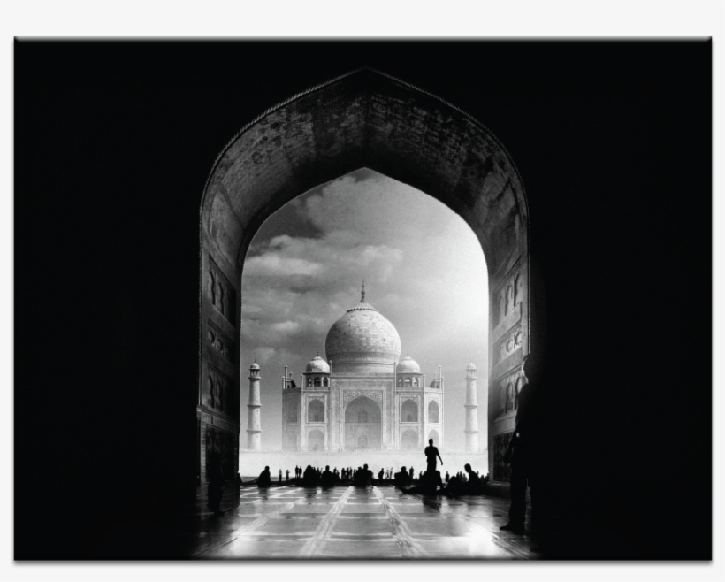 Taj Mahal - Taj Mahal Photography Black And White, transparent png download