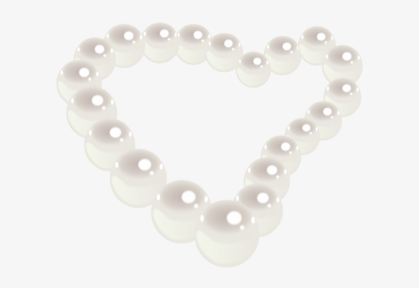 Image Library Pearl Heart Clip Art At Clker - Pearl Clip Art, transparent png download