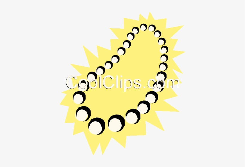 String Of Pearls Royalty Free Vector Clip Art Illustration - 16 Point Star Png, transparent png download