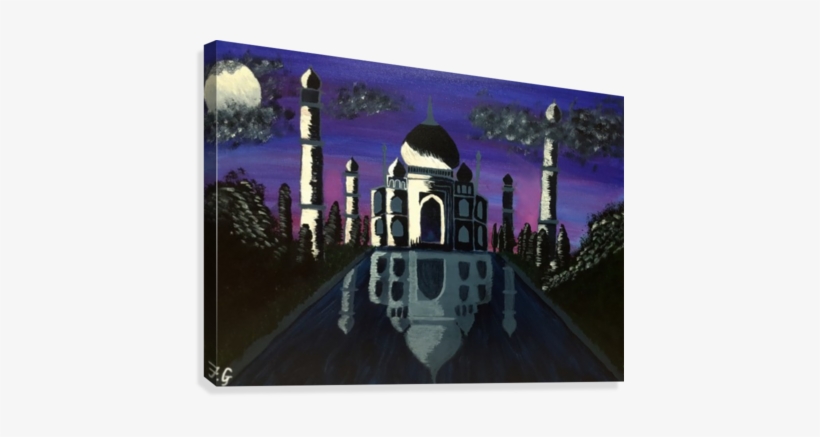 Taj Mahal Canvas Print - Taj Mahal, transparent png download