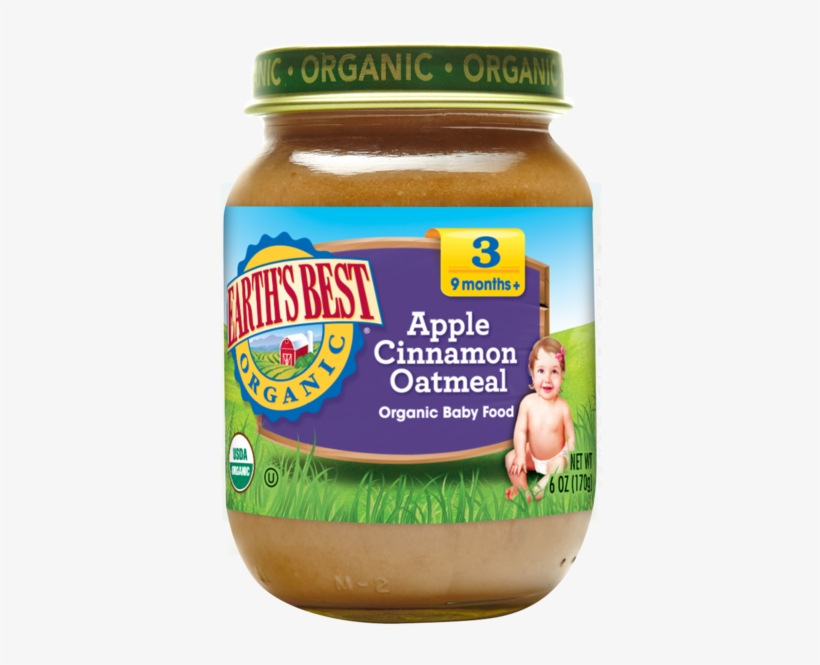 Apple Cinnamon Oatmeal - Earth's Best, transparent png download
