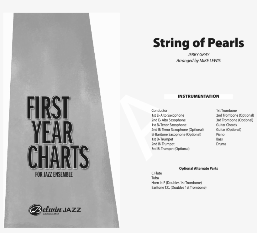 String Of Pearls Thumbnail - Sing Sing Sing Original Chart, transparent png download