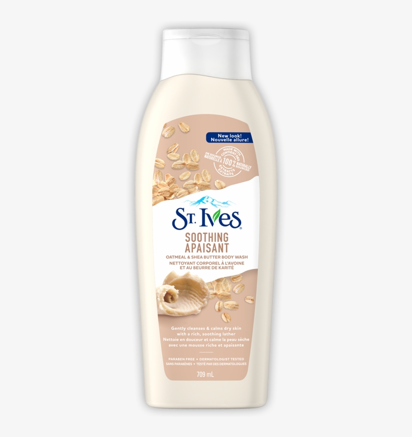 Oatmeal & Shea Butter Soothing Body Wash - St. Ives Refresh & Revive Body Lotion Pear Nectar, transparent png download