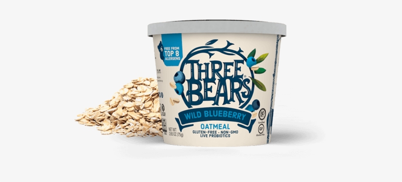Oatmeal - Three Bears Oats, transparent png download