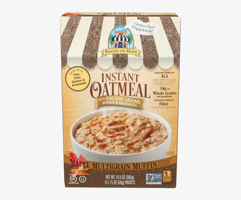 Bakery On Main Maple Multigrain Muffin Flavored Oatmeal - Bakery On Main Strawberry Shortcake Oatmeal, transparent png download