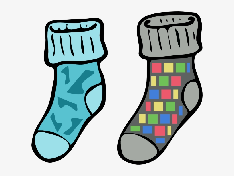Png Free Library Socks Clip Art At Clker Com Vector - Sock Clipart, transparent png download