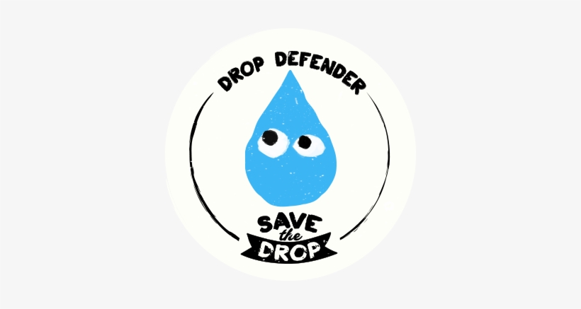 Drop Defenders Badge White - School, transparent png download