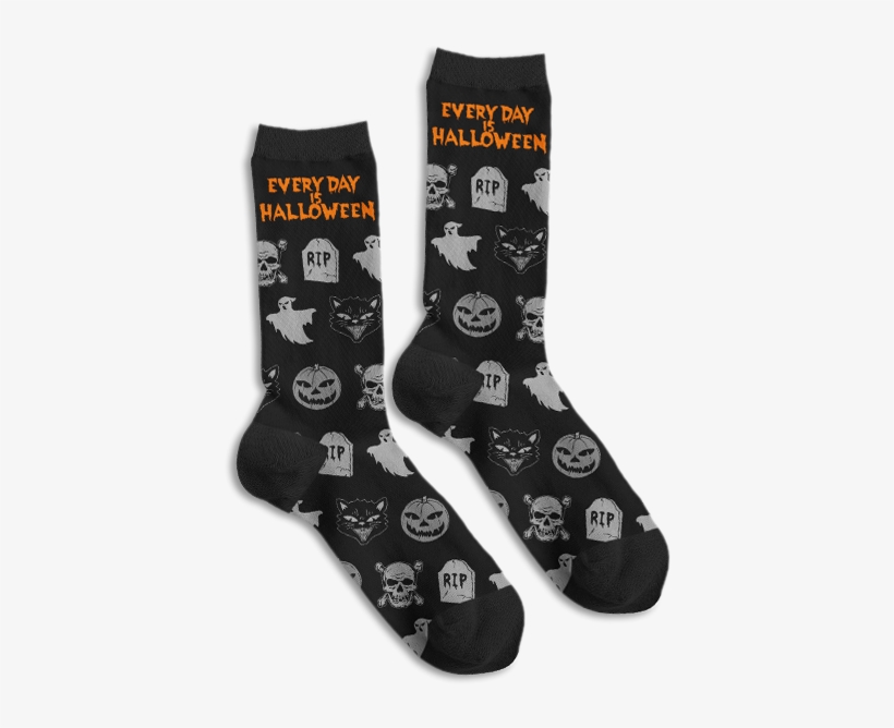 Every Day Is Halloween - Sock, transparent png download